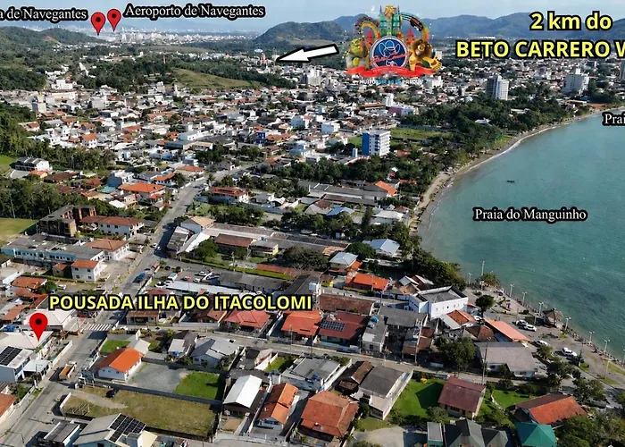 Pousada Ilha Do Itacolomi Com Piscina 2Km Do Beto Carrero Penha 